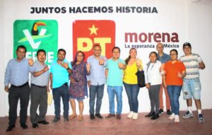 Benito Aguas Atlahua cierra filas con líderes de partidos aliados para lograr el triunfo en la Diputación Federal 