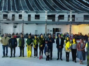 Inauguran de manera formal la pista de Hielo y la Laguna iluminada de Nogales