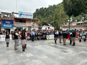 Conmemoración en Zongolica del 218º Aniversario del Natalicio de Benito Juárez