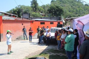 Candidata del PVEM a la alcaldía de Zongolica llega a la comunidad de Tecoxco, Ixpaluca y Laguna Ixpaluca