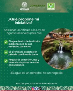Busca diputado federal por Zongolica que pozos, cuencas y recursos hídricos ubicados en territorios indígenas no sean sean explotados por particulares o empresas