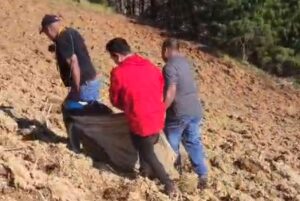 PC Municipal de Xoxocotla auxiliar a mujer intoxicada con gas LP 